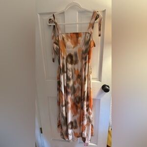 Multicolor Tie-Shoulder Maxi Dress - BRAND NEW